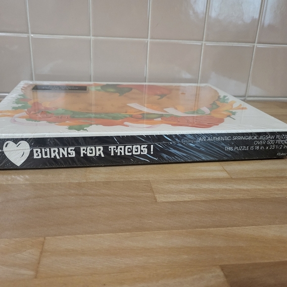 Vintage 1971 Hallmark Springbok 500 piece puzzle My Heart Burns for Tacos - Picture 6 of 10